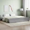 Image de vidaXL Cadre de lit tÃªte de lit et pied de lit gris sonoma 180x200 cm