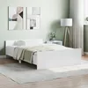 Image de vidaXL Cadre de lit avec tÃªte de lit/pied de lit blanc 120x190 cm