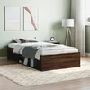 Image de vidaXL Cadre de lit sans matelas chÃªne marron 100x200 cm