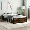 Image de vidaXL Cadre de lit sans matelas chÃªne fumÃ© 90x190 cm
