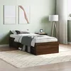 Image de vidaXL Cadre de lit sans matelas chÃªne marron 75x190 cm
