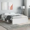 Image de vidaXL Cadre de lit sans matelas blanc 120x190 cm