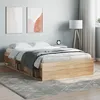 Image de vidaXL Cadre de lit sans matelas chÃªne sonoma 120x190 cm