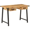 Image de Vidaxl Bureau Avec Tiroirs 105x55x70 Cm Bois De Manguier Massif Et Fer