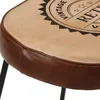 Image de vidaXL Tabourets de bar lot de 2 marron foncÃ© 44x37,5x78 cm