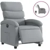Image de vidaXL Fauteuil inclinable Ã©lectrique Gris clair Tissu