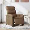 Image de vidaXL Fauteuil inclinable Ã©lectrique Marron Tissu