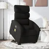 Image de vidaXL Fauteuil de massage inclinable Noir Tissu
