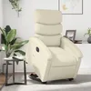 Image de vidaXL Fauteuil inclinable Ã©lectrique crÃ¨me similicuir