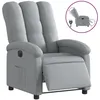 Image de vidaXL Fauteuil inclinable Ã©lectrique Gris clair Tissu