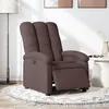Image de vidaXL Fauteuil inclinable Ã©lectrique Marron foncÃ© Tissu