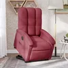 Image de vidaXL Fauteuil inclinable Ã©lectrique rouge bordeaux tissu