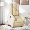 Image de vidaXL Fauteuil inclinable Ã©lectrique crÃ¨me tissu
