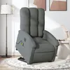 Image de vidaXL Fauteuil inclinable de massage Ã©lectrique Gris foncÃ© Tissu