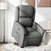 Image de vidaXL Fauteuil inclinable Gris foncÃ© Tissu