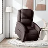 Image de vidaXL Fauteuil inclinable marron foncÃ© tissu