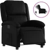 Image de vidaXL Fauteuil inclinable Ã©lectrique Noir Similicuir