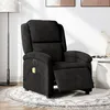 Image de vidaXL Fauteuil inclinable de massage Ã©lectrique noir velours