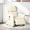 Image de vidaXL Fauteuil inclinable de massage Ã©lectrique crÃ¨me velours
