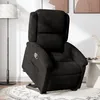 Image de vidaXL Fauteuil inclinable Noir Velours
