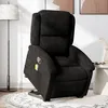 Image de vidaXL Fauteuil de massage inclinable Noir Velours
