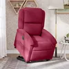 Image de vidaXL Fauteuil inclinable Ã©lectrique rouge bordeaux velours