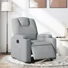 Image de vidaXL Fauteuil inclinable Ã©lectrique Gris clair Tissu