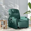 Image de vidaXL Fauteuil inclinable Ã©lectrique Vert foncÃ© Tissu