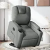 Image de vidaXL Fauteuil inclinable Gris foncÃ© Tissu