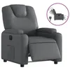 Image de vidaXL Fauteuil inclinable Ã©lectrique Gris Similicuir