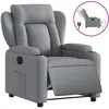Image de vidaXL Fauteuil inclinable Ã©lectrique Gris clair Tissu