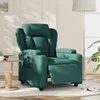 Image de vidaXL Fauteuil inclinable Ã©lectrique Vert foncÃ© Tissu