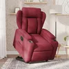 Image de vidaXL Fauteuil inclinable Ã©lectrique rouge bordeaux tissu