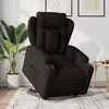 Image de vidaXL Fauteuil inclinable Ã©lectrique marron foncÃ© tissu