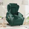 Image de vidaXL Fauteuil inclinable de massage Ã©lectrique Vert foncÃ© Tissu