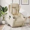 Image de vidaXL Fauteuil inclinable de massage Ã©lectrique CrÃ¨me Tissu