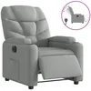 Image de vidaXL Fauteuil inclinable Ã©lectrique Gris clair Tissu