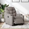 Image de vidaXL Fauteuil inclinable Ã©lectrique Taupe Tissu