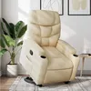 Image de vidaXL Fauteuil inclinable CrÃ¨me Tissu