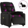 Image de vidaXL Fauteuil de massage inclinable Ã©lectrique noir similicuir