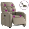 Image de Vidaxl Fauteuil De Massage Inclinable Ãlectrique Cappuccino Similicuir