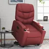 Image de vidaXL Fauteuil inclinable Rouge bordeaux Similicuir