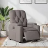Image de vidaXL Fauteuil inclinable Ã©lectrique Taupe Tissu