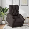 Image de vidaXL Fauteuil inclinable marron foncÃ© tissu