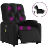 Image de vidaXL Fauteuil de massage inclinable Ã©lectrique noir similicuir