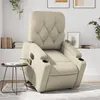 Image de vidaXL Fauteuil inclinable de massage Ã©lectrique crÃ¨me similicuir