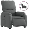 Image de vidaXL Fauteuil inclinable Ã©lectrique Gris foncÃ© Tissu