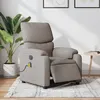 Image de vidaXL Fauteuil de massage inclinable Ã©lectrique Taupe Tissu