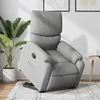 Image de vidaXL Fauteuil inclinable Gris clair Tissu