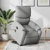 Image de vidaXL Fauteuil de massage inclinable Gris clair Tissu
